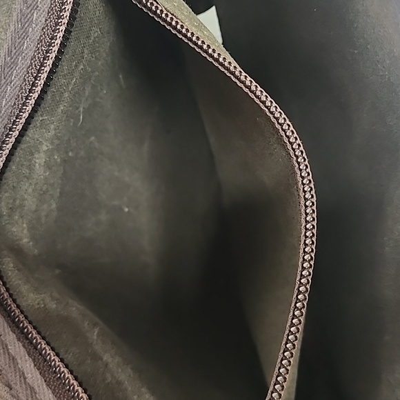 Frost River Stylish Olive & Brown Leather Canvas Unisex Crossbody SaddleBag - Picture 10 of 14